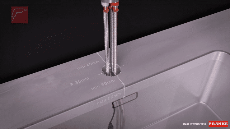 Installatie multiwaterkraan  -  Franke